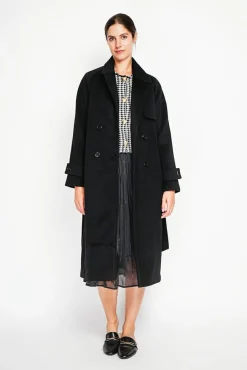 Femme Assuili Manteau en Laine mélangé noir