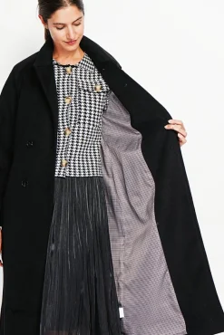 Femme Assuili Manteau en Laine mélangé noir