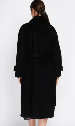 Femme Assuili Manteau en Laine mélangé noir