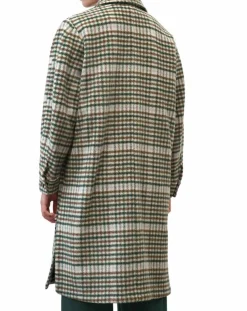 Femme Marc O'Polo Manteau en Laine mélangée à carreaux multicolore