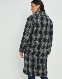 Femme Lauren Vidal Manteau en Laine mélangée Biba nuit