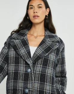 Femme Lauren Vidal Manteau en Laine mélangée Biba nuit