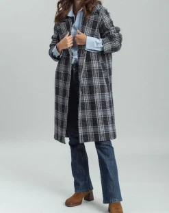 Femme Lauren Vidal Manteau en Laine mélangée Biba nuit