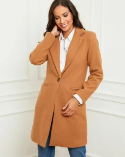 Hot Alice & Charlotte Manteau en Laine mélangée Bérénice camel