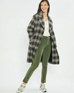 Femme Lauren Vidal Manteau en Laine mélangée Biba noir