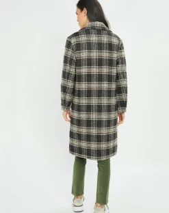 Femme Lauren Vidal Manteau en Laine mélangée Biba noir