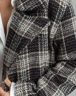 Femme Lauren Vidal Manteau en Laine mélangée Biba noir