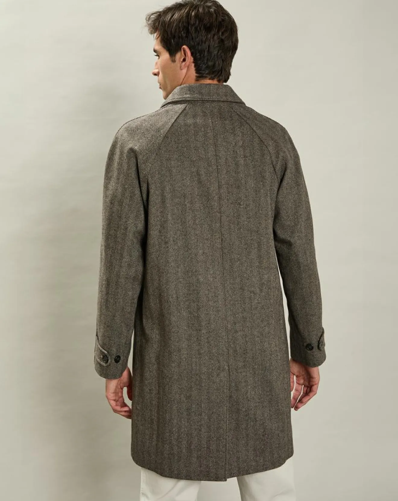 Clearance Hartford Manteau en Laine mélangée Calvin brun