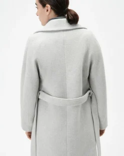 Online Caroll Manteau en Laine mélangée Gapitre gris perle