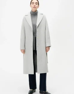 Online Caroll Manteau en Laine mélangée Gapitre gris perle