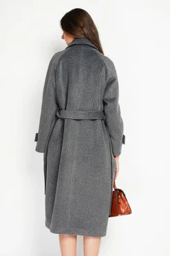 Femme Assuili Manteau en Laine mélangée loup