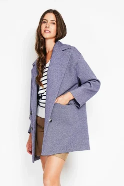 Femme Assuili Manteau en Laine mélangée loup