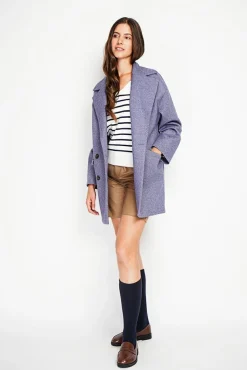 Femme Assuili Manteau en Laine mélangée loup