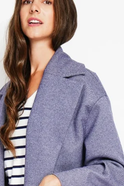 Femme Assuili Manteau en Laine mélangée loup