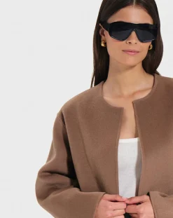 Outlet Zapa Manteau en Laine mélangée Manoa camel