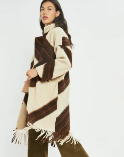 Femme Lauren Vidal Manteau en Laine mélangée Nil café/beige