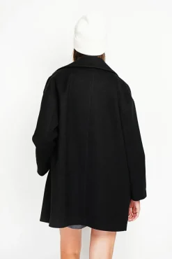 Femme Assuili Manteau en Laine mélangée noir