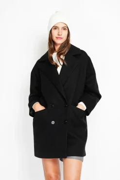 Femme Assuili Manteau en Laine mélangée noir