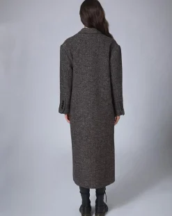 Clearance Manoush Manteau en Laine mélangée Raymonde chocolat