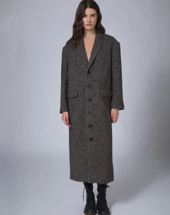 Clearance Manoush Manteau en Laine mélangée Raymonde chocolat