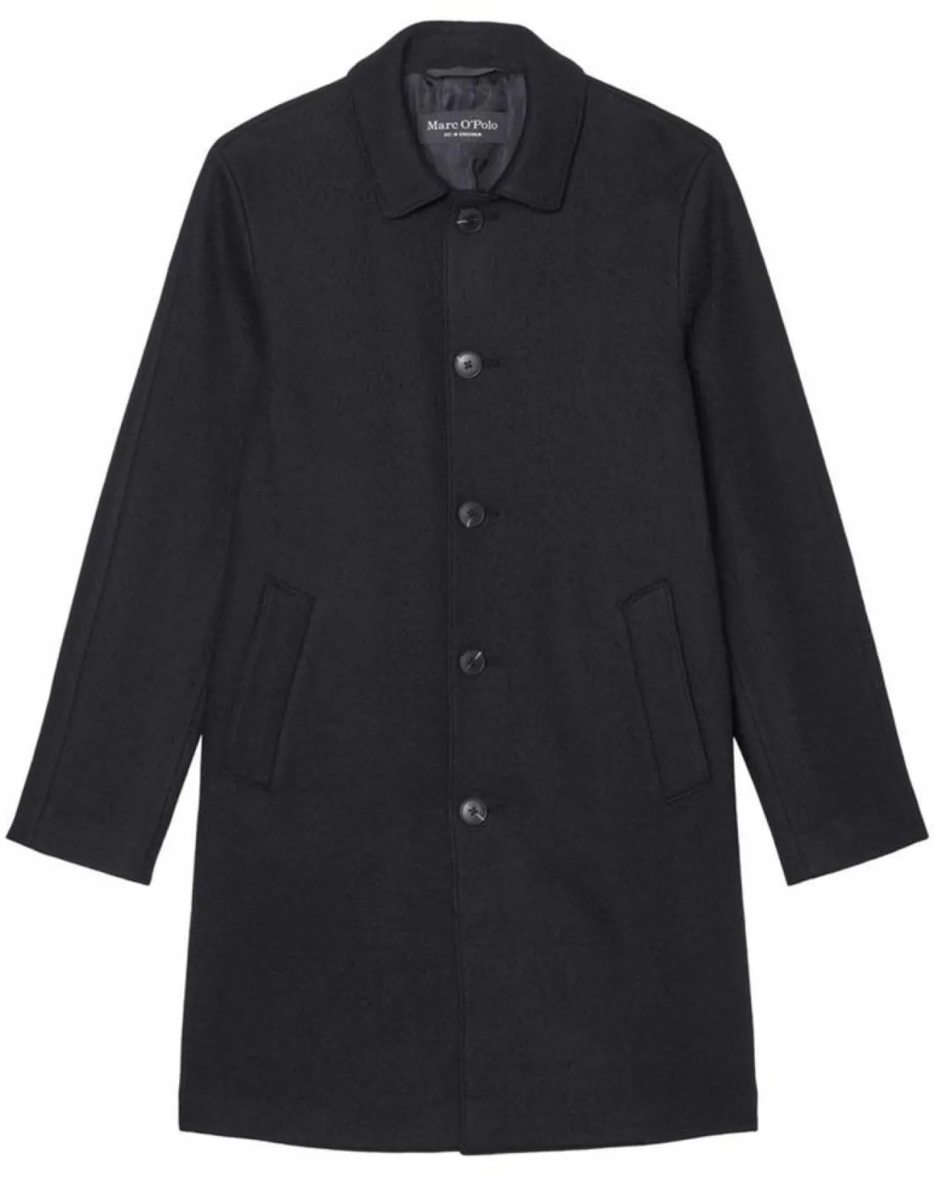 Homme Marc O'Polo Manteau en Laine mélangée raglan noir