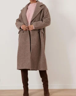 Sale Garance Paris Manteau en Laine mélangée Travis mocha