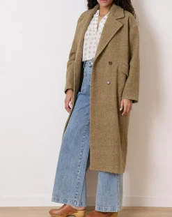 Femme Garance Paris Manteau en Laine mélangée Travis kaki