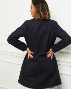 Sale L'Armoire de Suzette Manteau en Laine mélangée Zoe marine