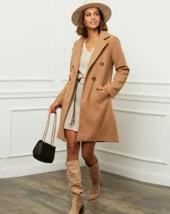 Femme L'Armoire de Suzette Manteau en Laine mélangée Zoe camel
