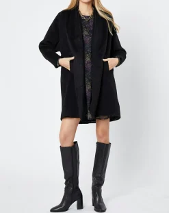 Discount Molly Bracken Manteau façon peignoir noir