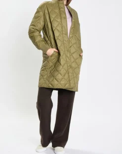 Femme Marc O'Polo Manteau long matelassé kaki