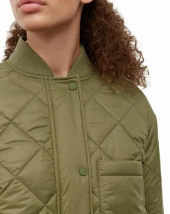 Femme Marc O'Polo Manteau long matelassé kaki