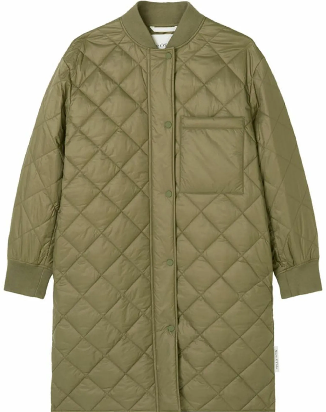 Femme Marc O'Polo Manteau long matelassé kaki