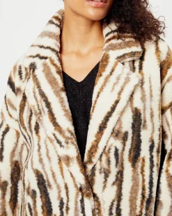 Femme See u Soon Manteau Nora blanc/khaki