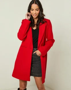 New L'Armoire de Suzette Manteau rose rouge