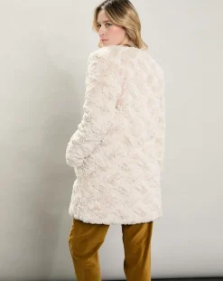 Best Hartford Manteau Vani fausse fourrure beige