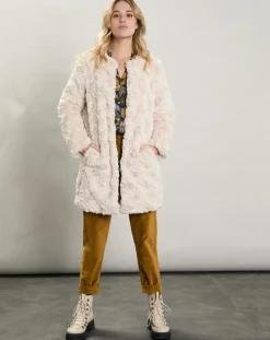 Best Hartford Manteau Vani fausse fourrure beige