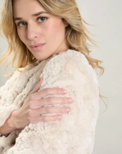 Best Hartford Manteau Vani fausse fourrure beige