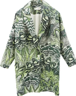 Femme See u Soon Manteau Victoria à motifs vert