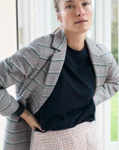 Discount Caroll Manteau Ville Louison bleu marine