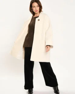 Outlet Lauren Vidal Manteau Zana crème