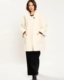 Outlet Lauren Vidal Manteau Zana crème