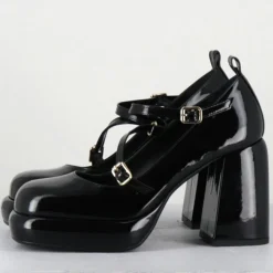 Outlet Garrice Lab Mary Jane en Cuir abra noires - Talon : 9.5cm