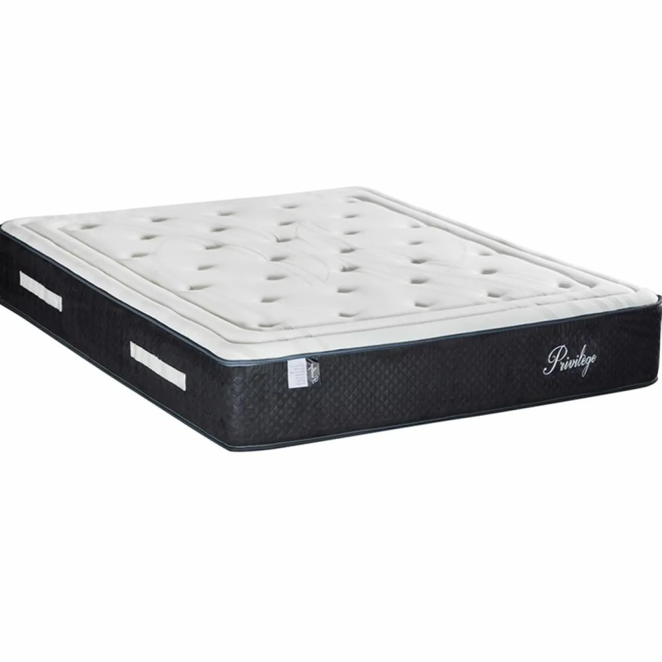 Clearance Bellecour Matelas Mémoire de forme Privilège anthracite/blanc - 160x200 cm