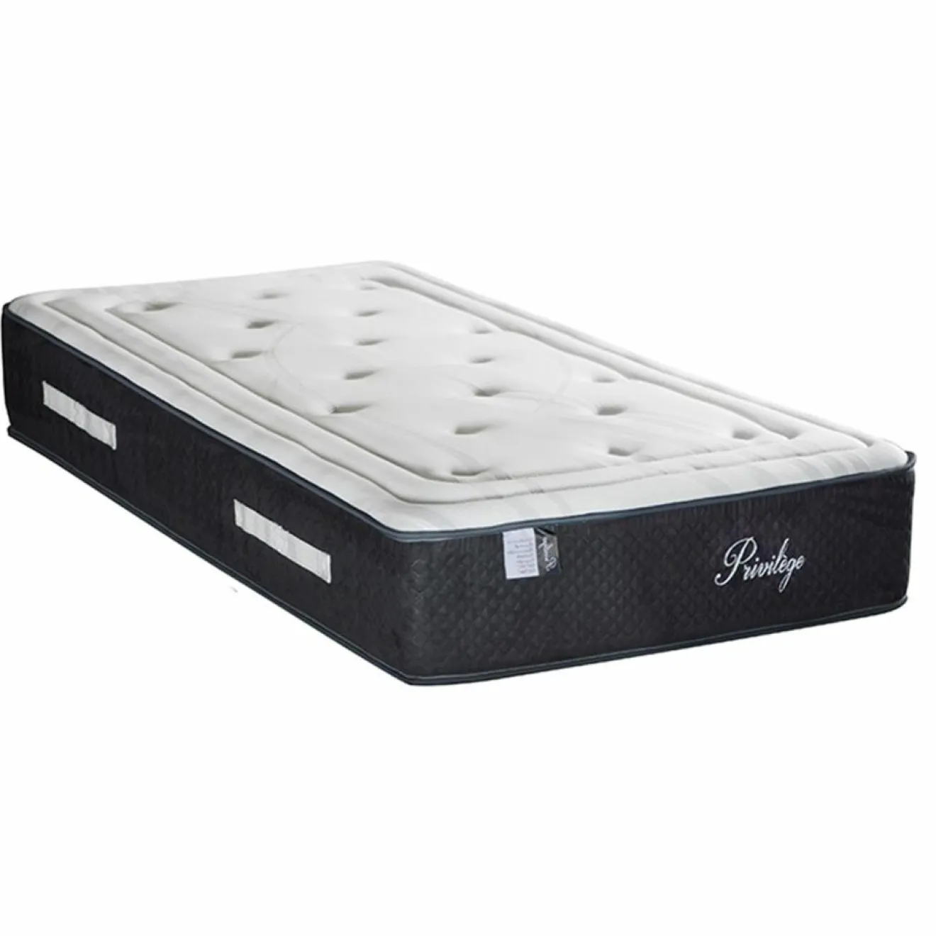 Online Bellecour Matelas Mémoire de forme Privilège anthracite/blanc - 90x200 cm