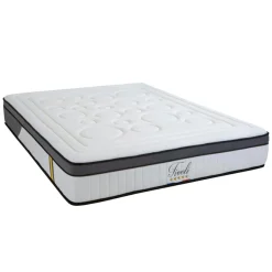New Bellecour Matelas Tivoli Mémoire de forme et Mousse Supersoft blanc - 140x190 cm