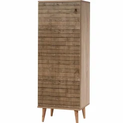 Discount Wooden Art Meuble à chaussures Filinta multicolore - 50x128x38 cm