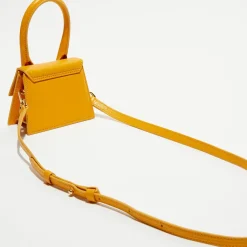 Discount Jacquemus Micro sac à main en Cuir Le Chiquito orange - 12x9 cm