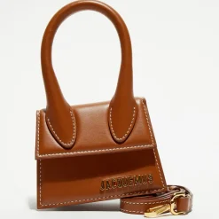 Femme Jacquemus Micro sac à main en Cuir Le Chiquito marron - 12x9 cm