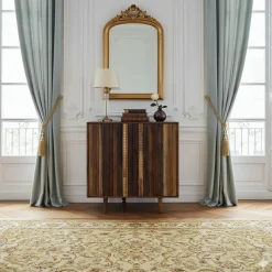 Discount Bois & Chiffons Mini bar 2 portes Manguier Ramon Naturel - 100x45x100 cm